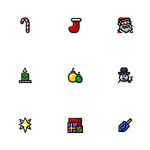 Kidcon - Holidays icon sets preview