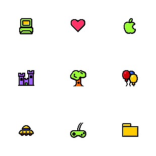 Kidcons icon sets preview