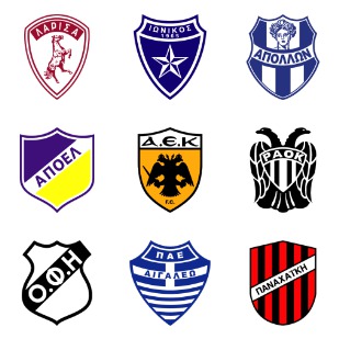 Greek Football Club icon sets preview