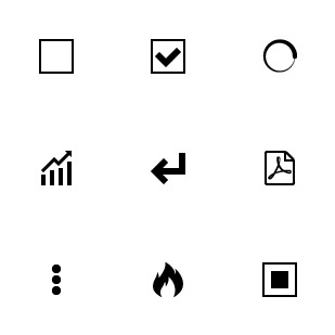 IcoMoon icon sets preview