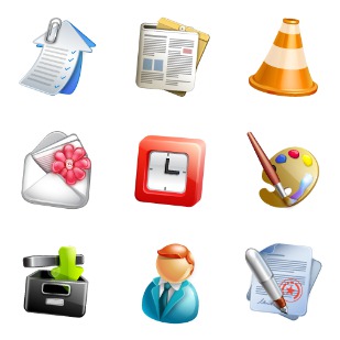 Blogging icon sets preview