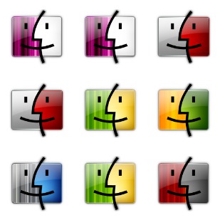 Finder Colors icon sets preview