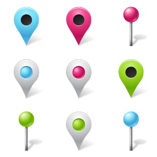 Map Markers icon sets preview