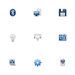 Hardware icon sets preview