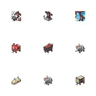 Circus Parade icon sets preview