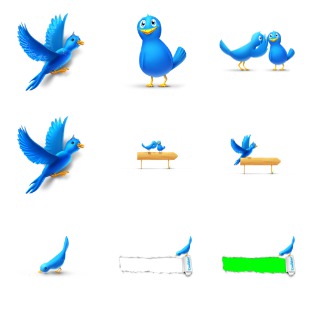 Tweet my web icon sets preview