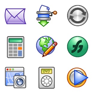 Clipper System 2 icon sets preview