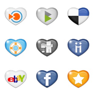 Sweet Social Media icon sets preview