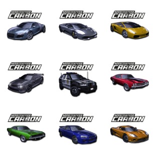 NFS Carbon Pack 1 icon sets preview