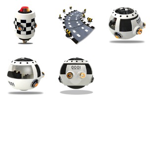 Interstellar Racing Car icon sets preview