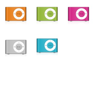 iPod Shuffle Colors icon sets preview