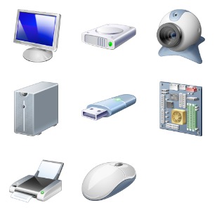 Hardware icon sets preview