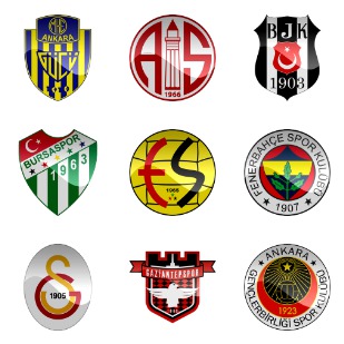 Turkish Football Club icon sets preview