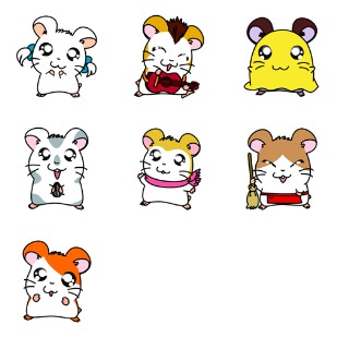 Hamtaro icon sets preview