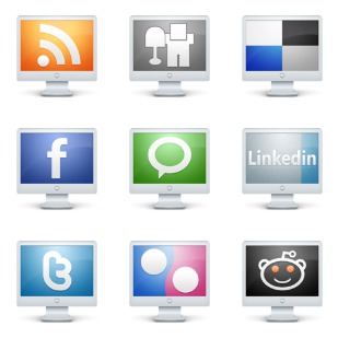 PC Social Media icon sets preview