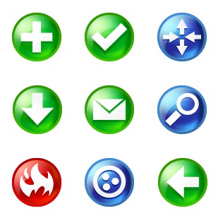 Action Circles icon sets preview