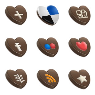 Chococons icon sets preview