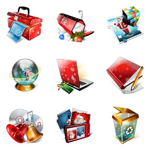 Magic Christmas icon sets preview