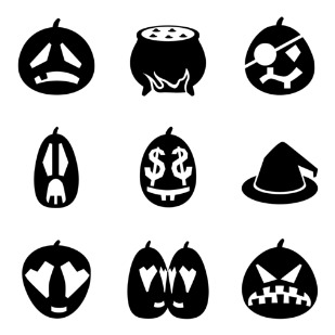 metro halloween icon sets preview