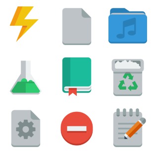 Small & Flat icon sets preview