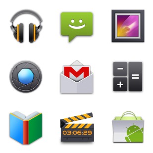 Android R2 icon sets preview