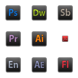 Adobe Professional icon sets preview