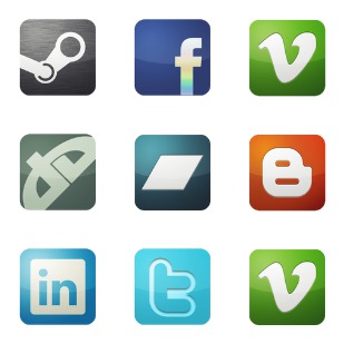 Flurry for Social Media icon sets preview