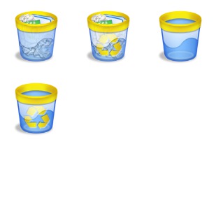 Azullustre Trashcans icon sets preview