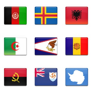 All Country Flag icon sets preview