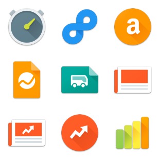 Android Lollipop Apps icon sets preview