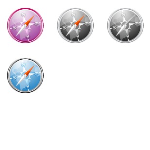 Safari Snow icon sets preview