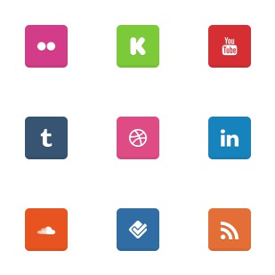 Social Media Pack icon sets preview