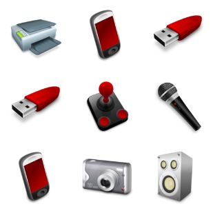 Devices icon sets preview