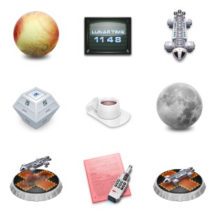 Space: 1999 icon sets preview