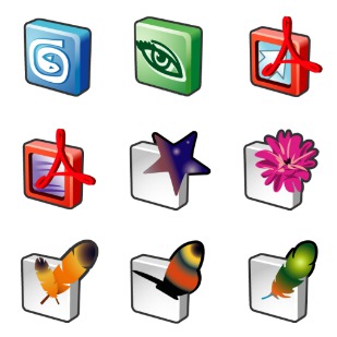 Smooth Metal Software Pack icon sets preview