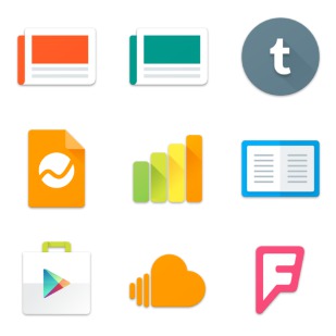 Android Lollipop Set icon sets preview