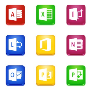 Microsoft Office 2013 icon sets preview