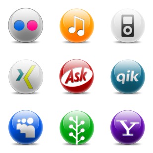 social Media icon sets preview