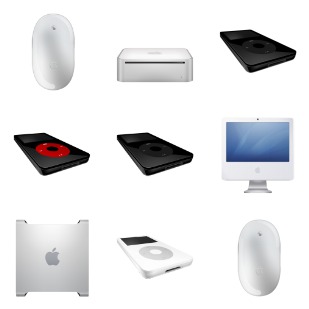 APPLE PRODUCTS icon sets preview