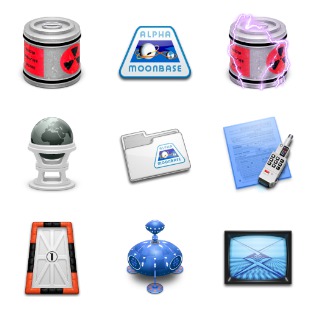 Space: 1999 icon sets preview