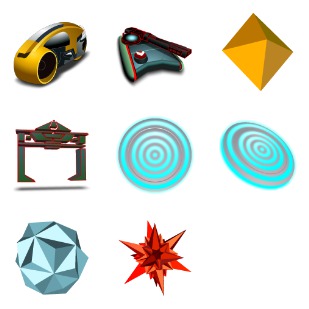 TRON icon sets preview