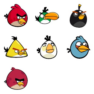 Angry birds icon sets preview