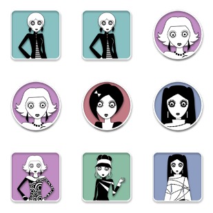 Les Girls icon sets preview