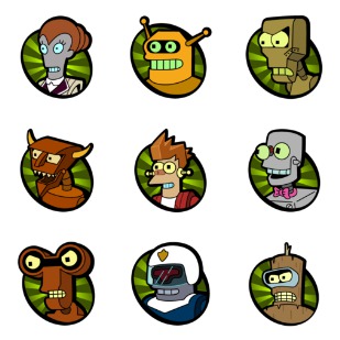 Futurama Vol. 4 - The Robots icon sets preview