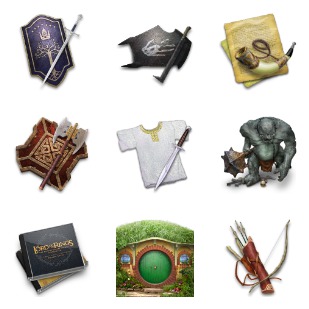 LOTR - Armoury of The Third Age icon sets preview