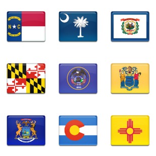 50 States Of America icon sets preview