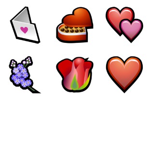 Valentine's Day '06 icon sets preview