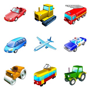 Standard Transport icon sets preview