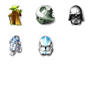 Star Wars icon sets preview