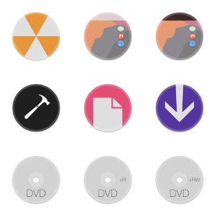 Button UI System Folders & Drives icon sets preview